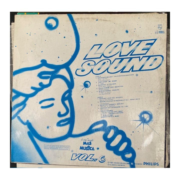Love sound Volumen 6 - Colombia 1991 reverso