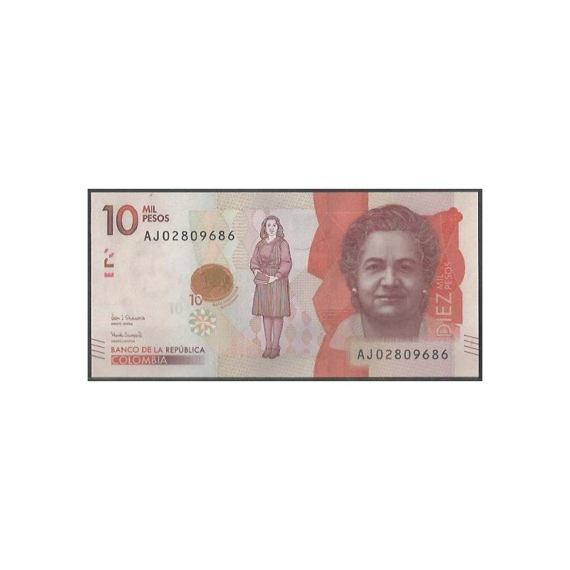 Billete de 10.000 Pesos 26 May 2020 AJ BGWNF10-10