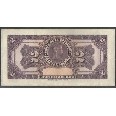 Billete de 2 Pesos 20 Jul 1943 7 Dig BGW085