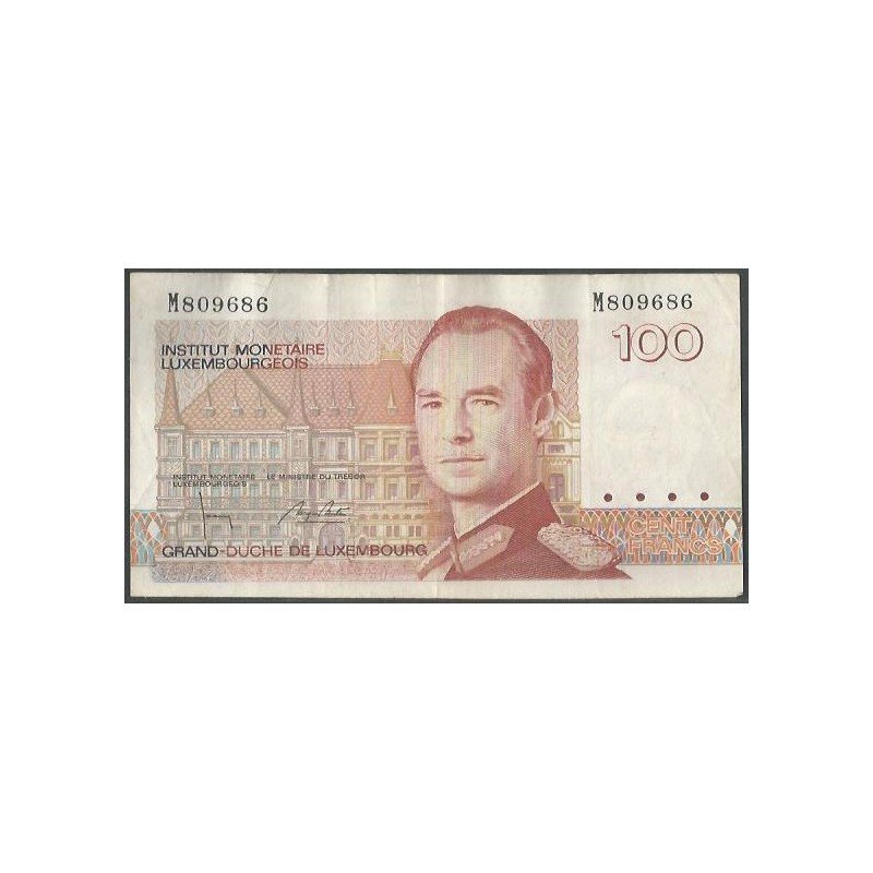 Luxemburgo, 100 Francs ND1986 P58