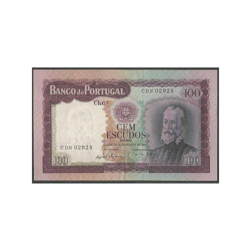 Portugal, 100 Escudos 19 Dic 1961 P165a2