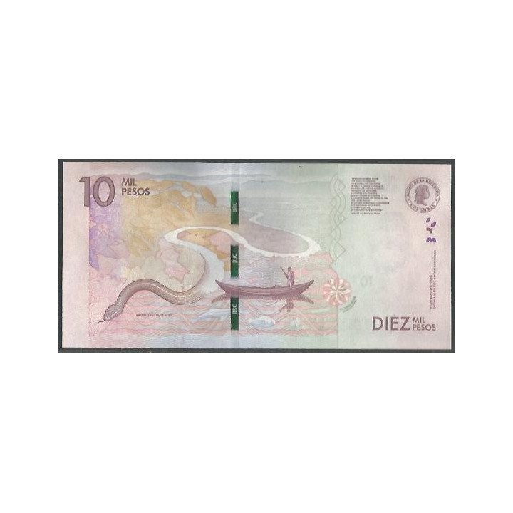 Billete de 10.000 Pesos 26 May 2020 AK BGWNF10-11 reverso