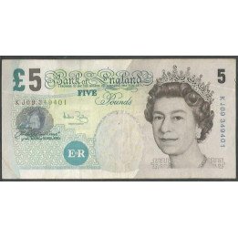 Inglaterra 5 Pounds 2002 (04) P391c