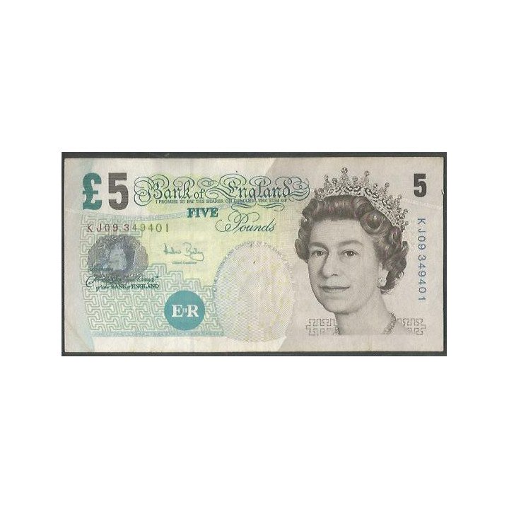Inglaterra 5 Pounds 2002 (04) P391c