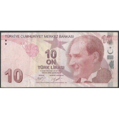 Turkya, 10 Liras ND2009 P223c