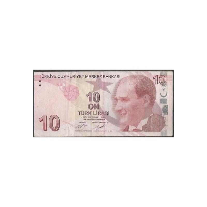Turkya, 10 Liras ND2009 P223c
