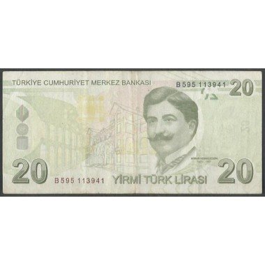 Turkya, 20 Liras ND2009 P224b