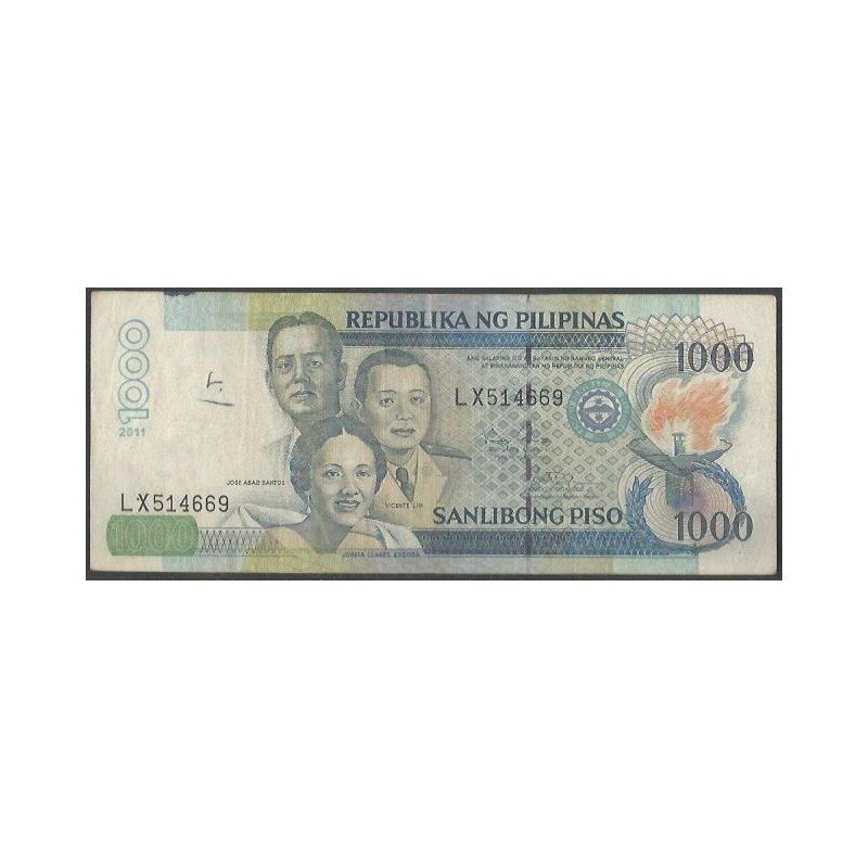 Filipinas, 1.000 Piso 2011 P197d