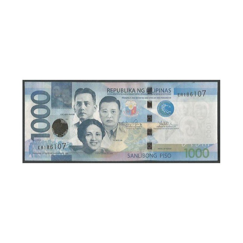 Filipinas, 1.000 Piso 2012 P211a