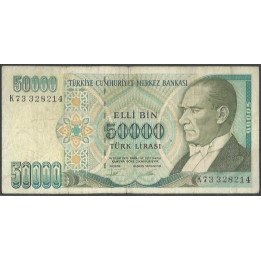 Turkya 50.000 Liras L1970 (1995) P204