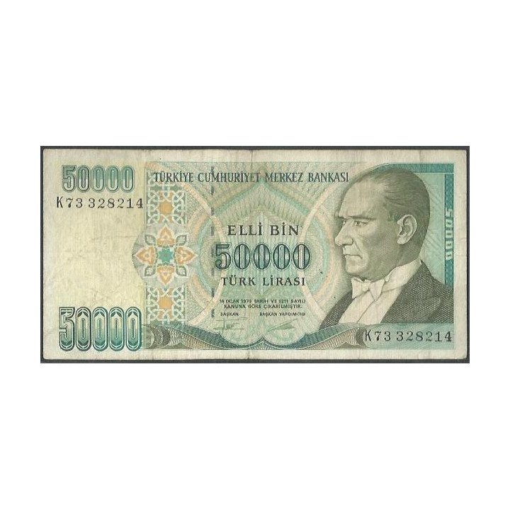 Turkya 50.000 Liras L1970 (1995) P204