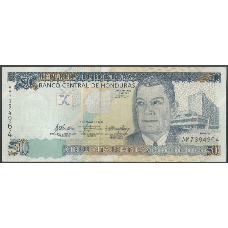 Honduras, 50 Lempiras 6 May 2010 P94b