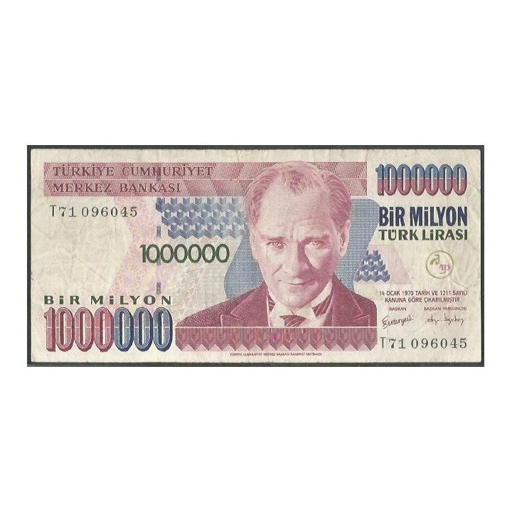 Turkya 1.000.000 Liras L1970 (2002) P213