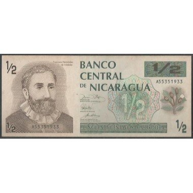 Nicaragua, 1/2 Cordoba ND1991 P171