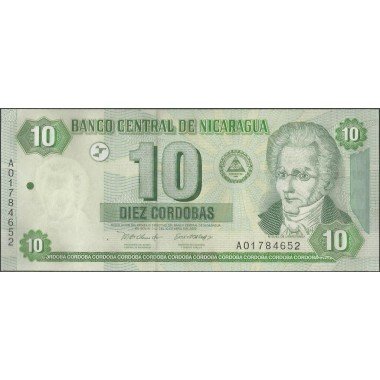 Nicaragua, 10 Cordobas 2002 P191