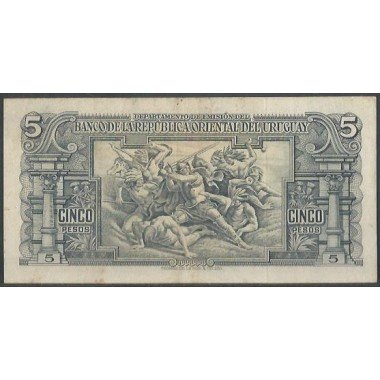 Uruguay, 5 Pesos L1939 Serie C P36b