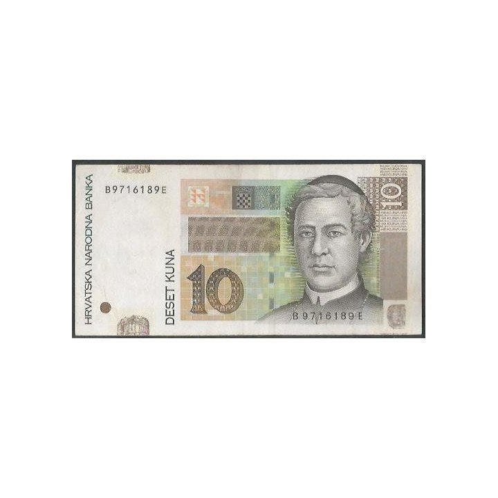 Croacia 10 Kuna 9 Jul 2012 P38b