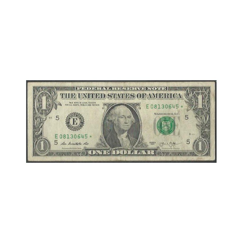 Estados Unidos, 1 Dollar 2013 E Estrella P537