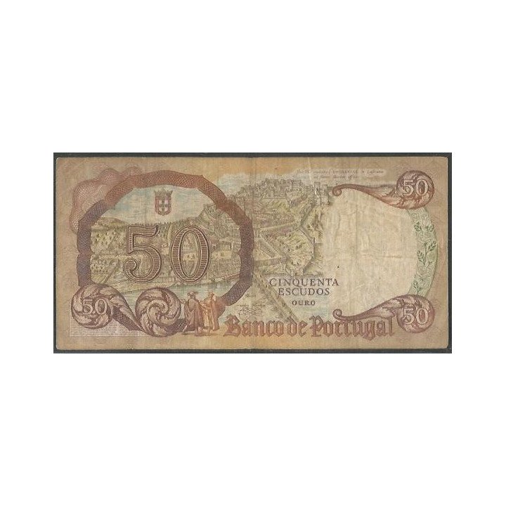 Portugal 50 Escudos 28 Feb 1964 P168 reverso