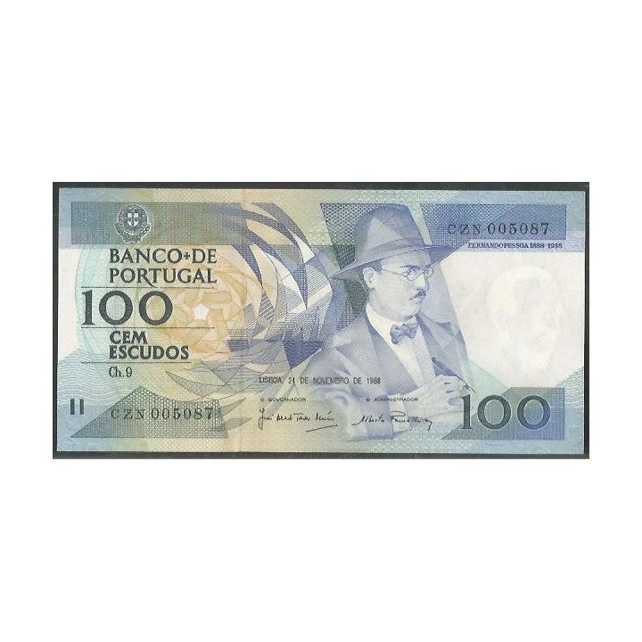 Portugal 100 Escudos 24 Nov 1988 P179f