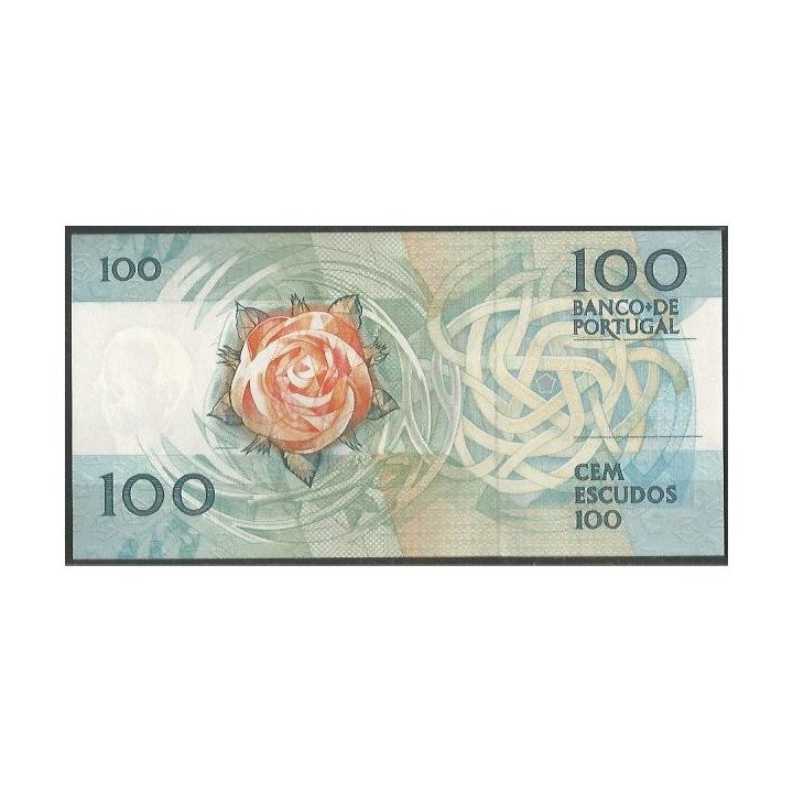 Portugal 100 Escudos 24 Nov 1988 P179f reverso