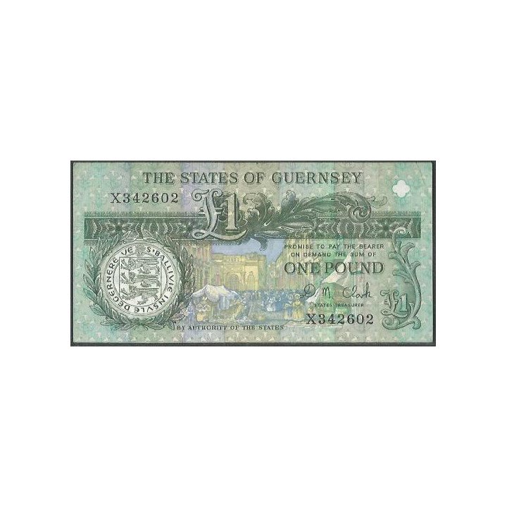 Guernsey 1 Pound ND1991- P52c