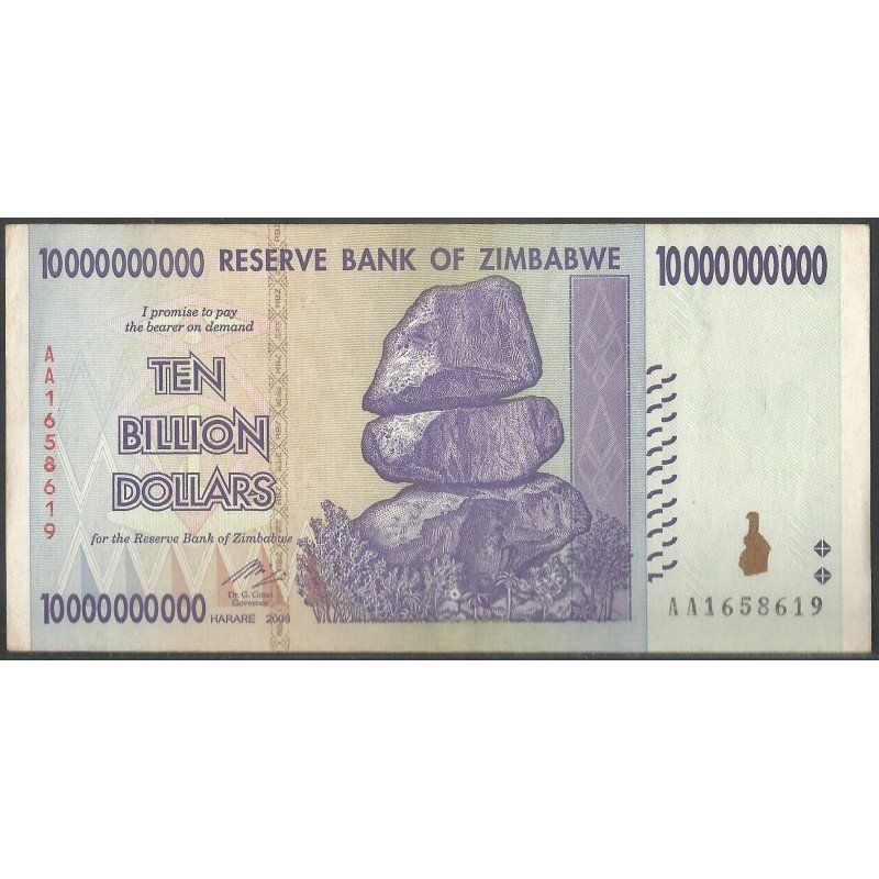 Zimbabwe, 10.000.000.000 Dollars 5 Nov 2008 P85
