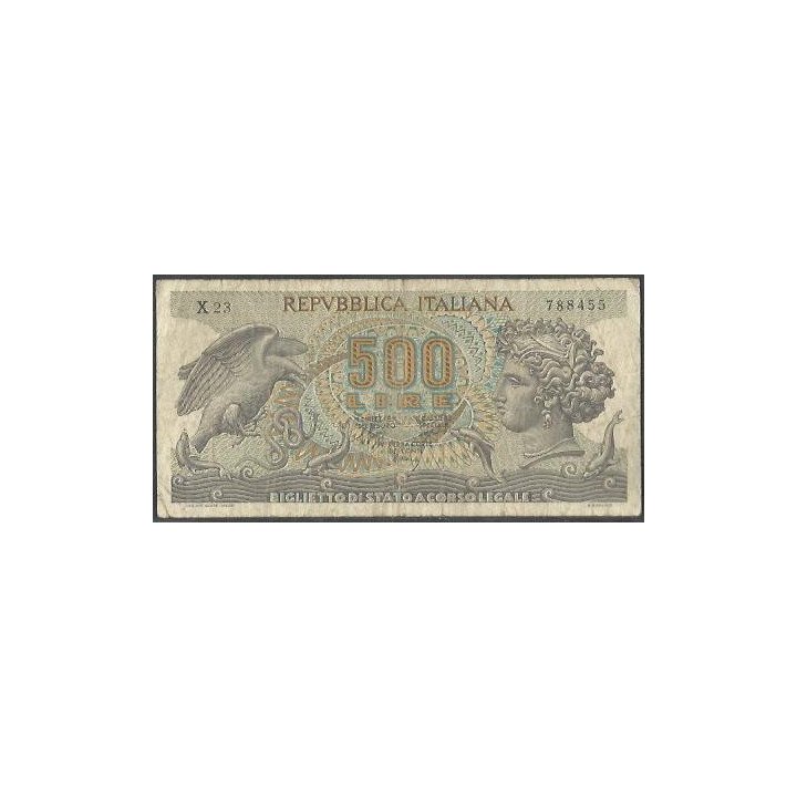 Italia 500 Liras 23 Feb 1970 P93a