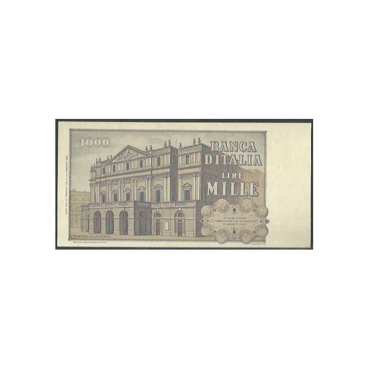 Italia 1.000 Liras 15 Feb 1973 P101c reverso
