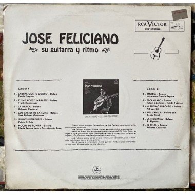 Jose Feliciano - Su guitarra y ritmo - Colombia