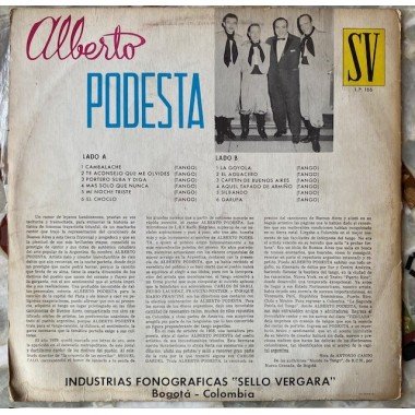Alberto Podesta, Noche de tangos en la Pampa - Colombia