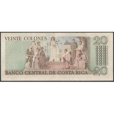 Costa Rica, 20 Colones 28 Ago 1980 P238c
