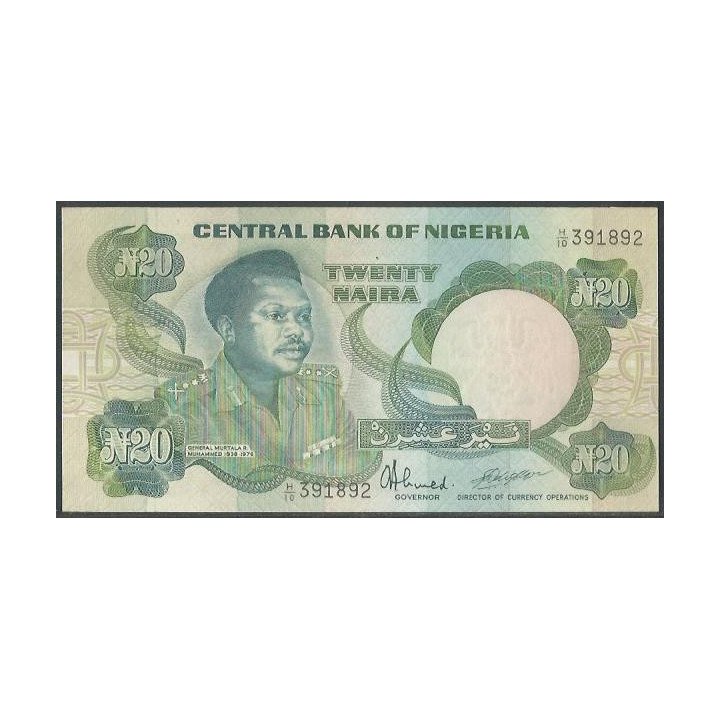 Nigeria 20 Naira ND1984-2000 Firma 9 P26d