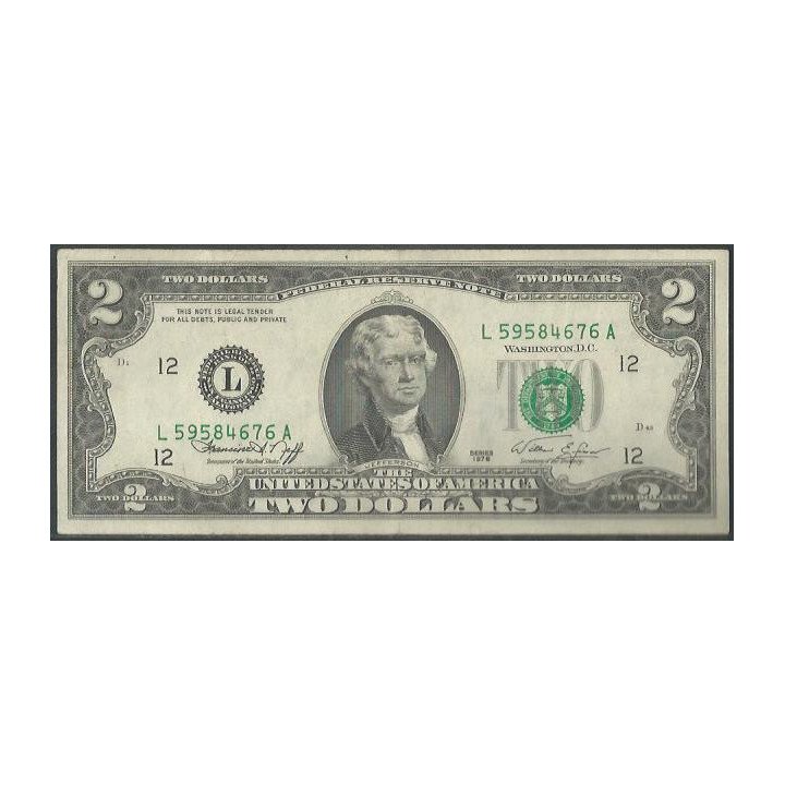 Estados Unidos 2 Dollars 1976 L P461