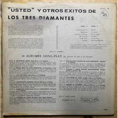 Los tres diamantes, Usted y otros exitos - Colombia