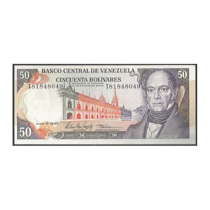 Venezuela 50 Bolivares 5 Jun 1995 T 8 Dig P65e