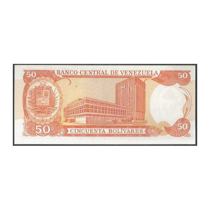 Venezuela 50 Bolivares 5 Jun 1995 T 8 Dig P65e reverso