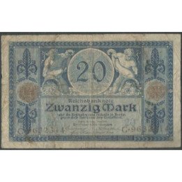 Alemania 20 Mark 4 Nov 1915 P63