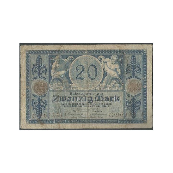 Alemania 20 Mark 4 Nov 1915 P63