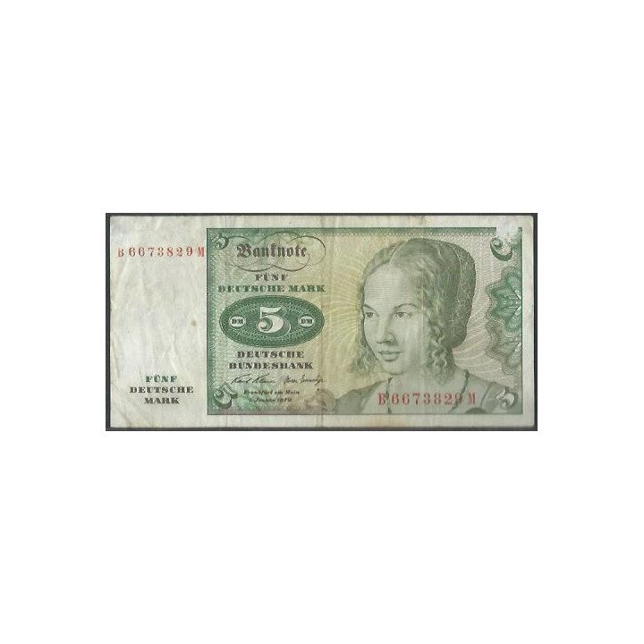 Alemania 5 Mark 2 Ene 1970 P18a