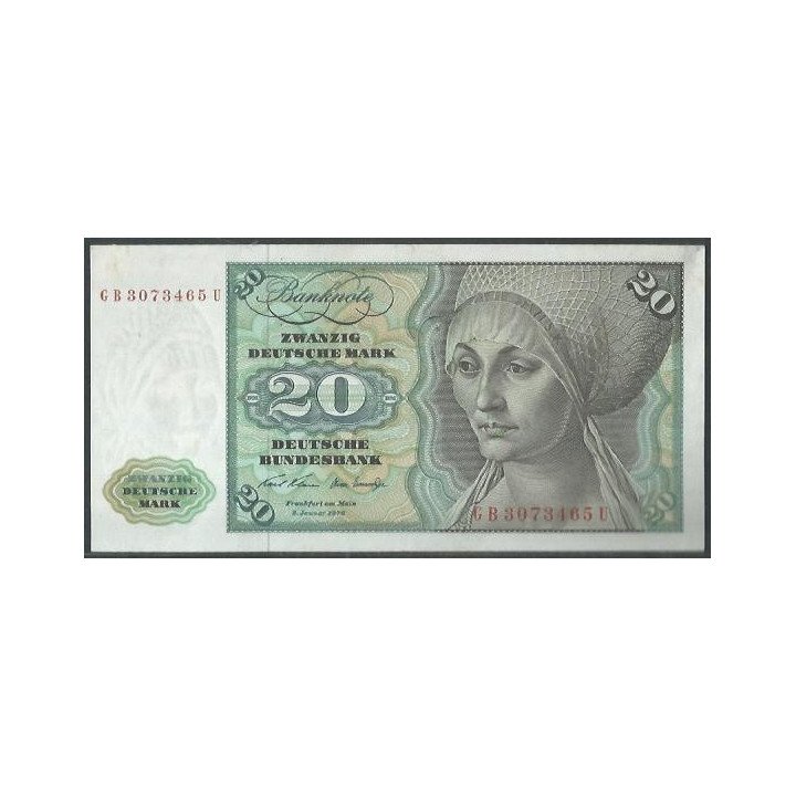 Alemania 20 Mark 2 Ene 1970 P32a