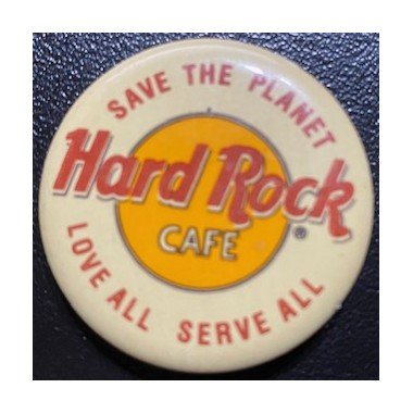 Hard Rock Cafe, Boton Save the planet