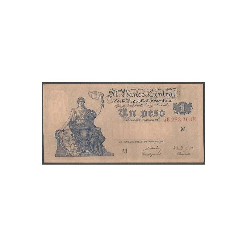 Argentina, 1 Peso L1947 Serie M P257