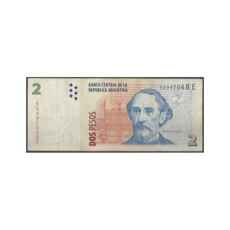 Argentina, 2 Pesos ND2002 Serie E P352
