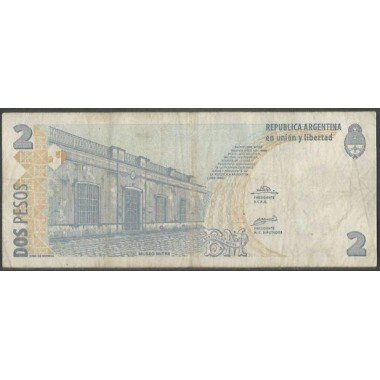 Argentina, 2 Pesos ND2002 Serie E P352
