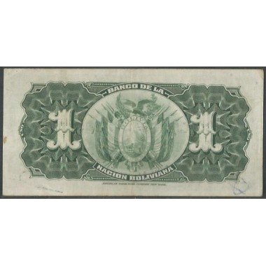 Bolivia, 1 Boliviano ND1929 Serie R1 P112