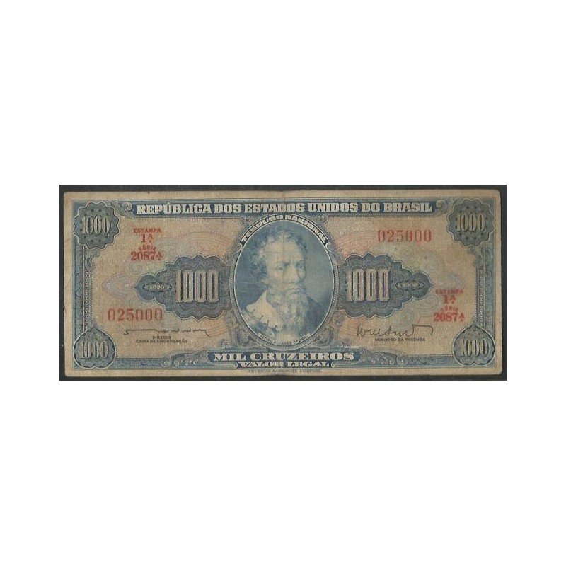 Brasil, 1.000 Cruzeiros ND1962 P173b