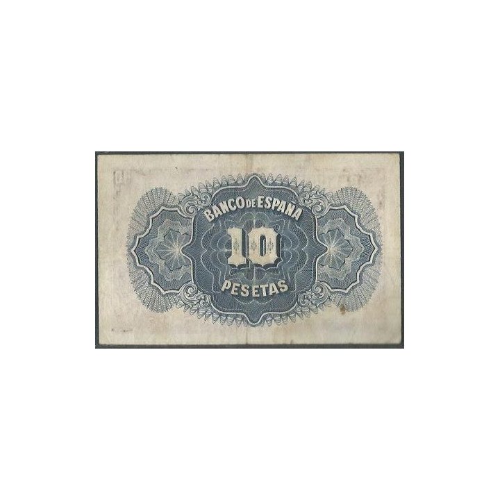 España 10 Pesetas 1935 P86a reverso