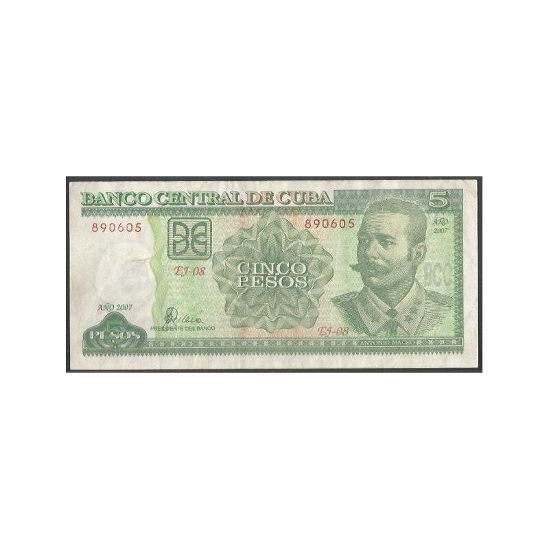 Cuba, 5 Pesos 2007 P116j