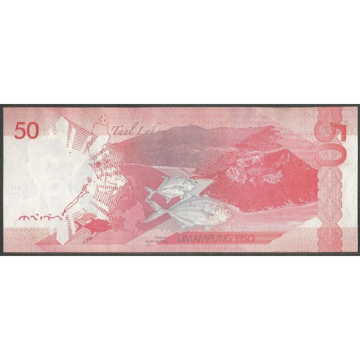 Filipinas 50 Piso 2013 P207a reverso